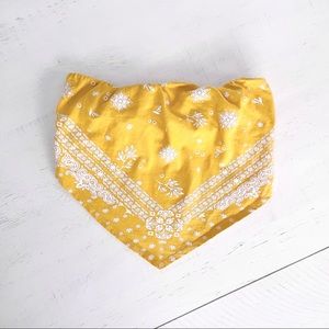 Handkerchief Print Elastic Crop Top by Forever 21